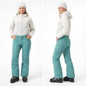 New Roxy Green Ski Snowboard Women's Size Large Winter Sports Snow Pants